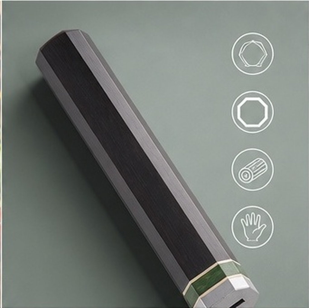 Japanese Knife - Mango de cuchillo octogonal de madera