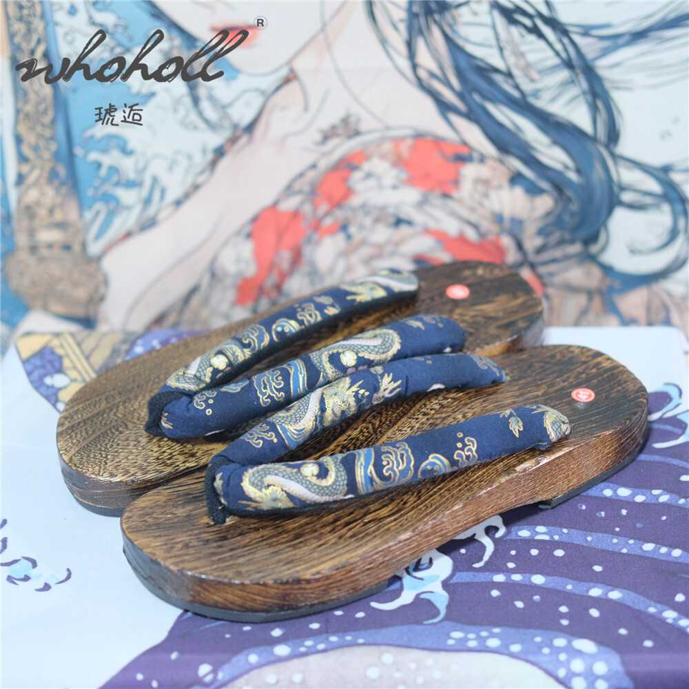 Geta Wooden Sandal - Zapatillas de zuecos de madera para