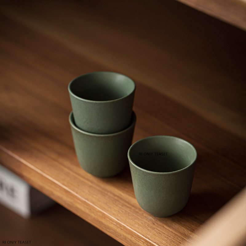 Taza de té de cerámica verde j - Japanese Pottery reseña y precio
