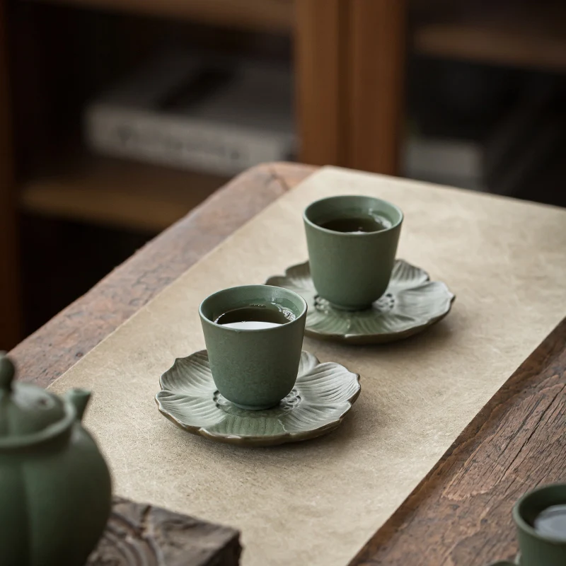 Taza de té de cerámica verde j - Japanese Pottery reseña y precio