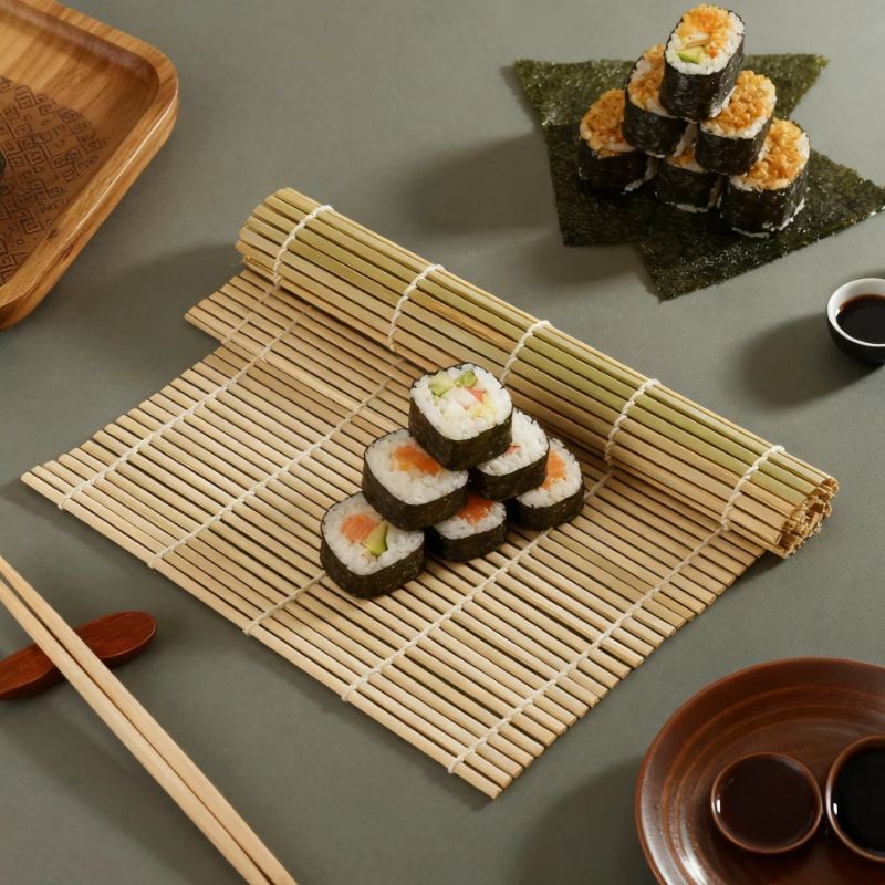 Estera para Sushi de bambú Nat - Sushi Making Kit reseña y precio